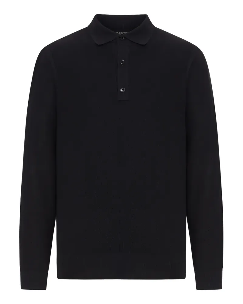 Tom Ford half-button polo shirt - Schwarz Schwarz