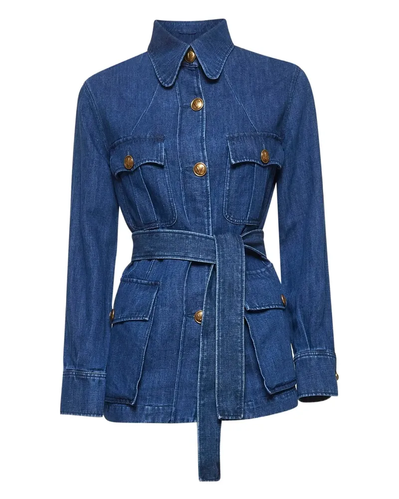 Valentino Garavani Sahariana Jeansjacke - Blau Blau