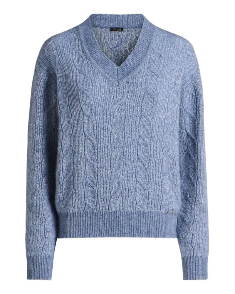 Kiton Pullover mit V-Ausschnitt - Blau Blau