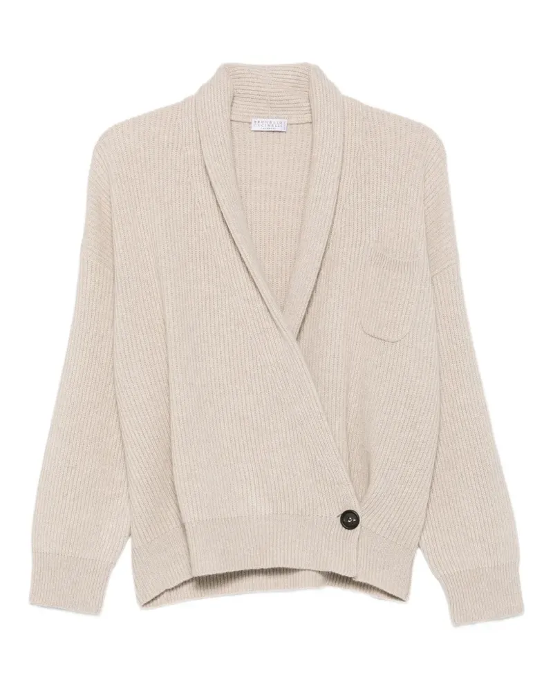 Brunello Cucinelli Gerippter Pullover - Nude Nude