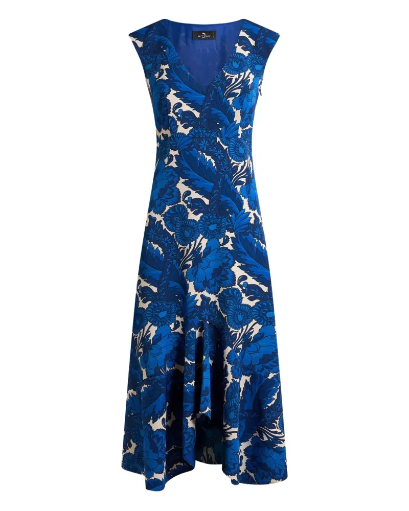 Etro Kleid mit durchgehendem Print - Blau Blau