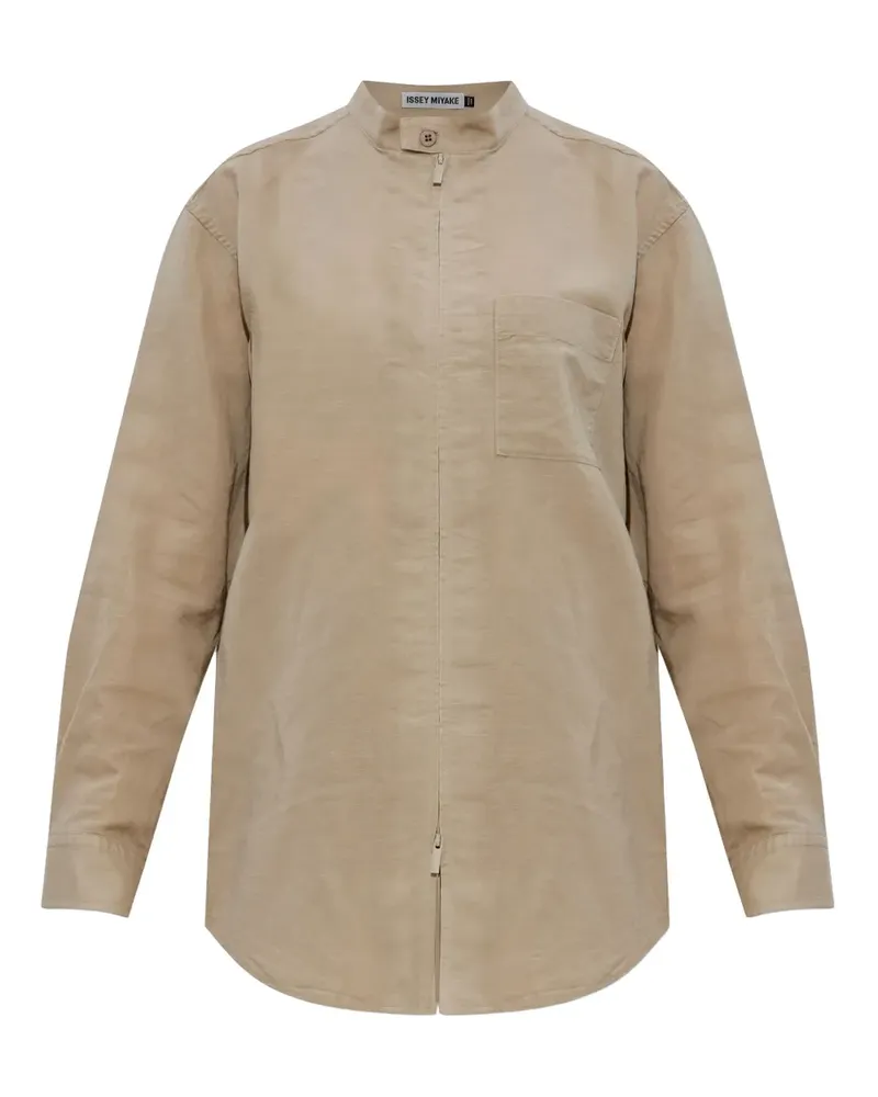 Issey Miyake Klassisches Hemd - Nude Nude