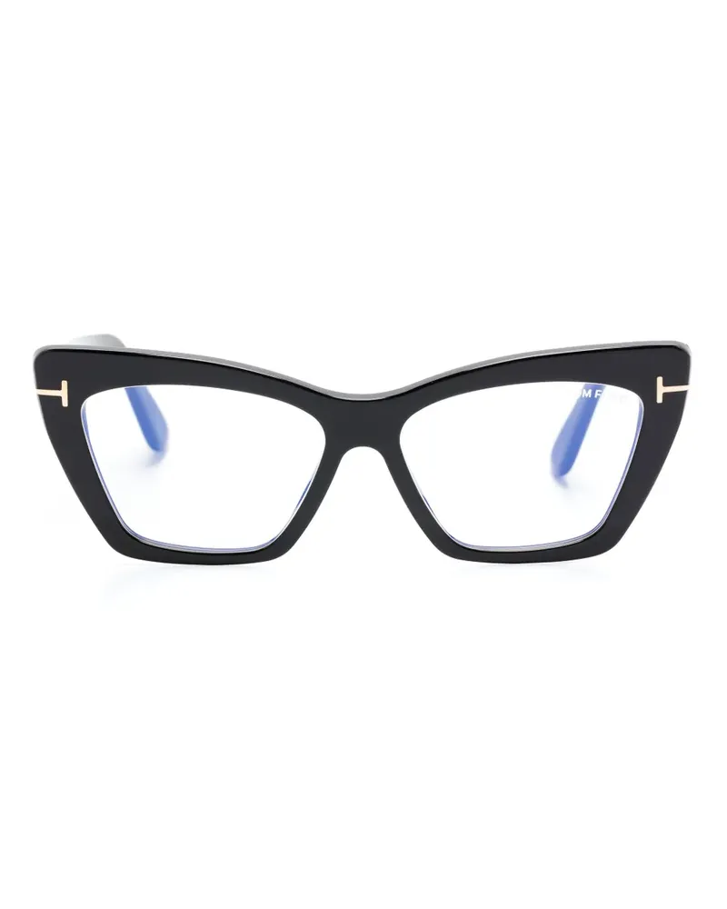 Tom Ford Cat-Eye-Brille - Schwarz Schwarz
