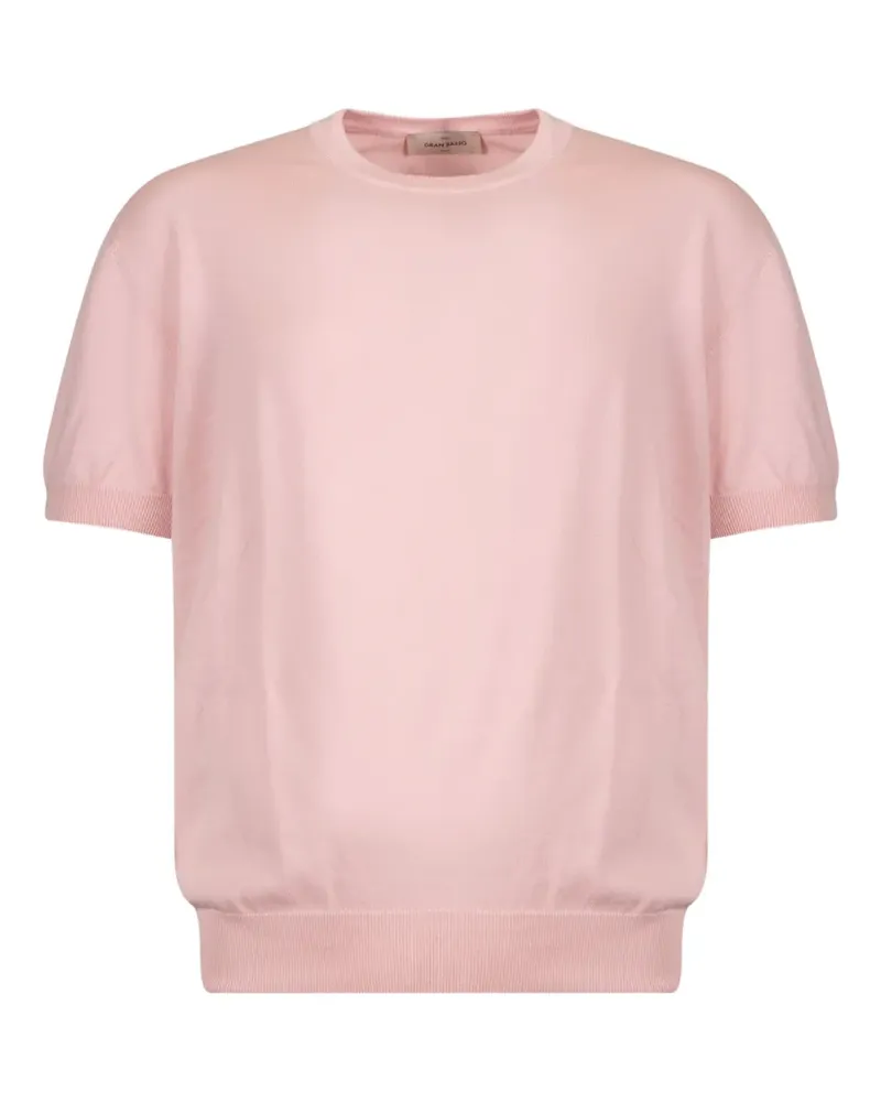 Gran Sasso Geripptes T-Shirt - Rosa Rosa