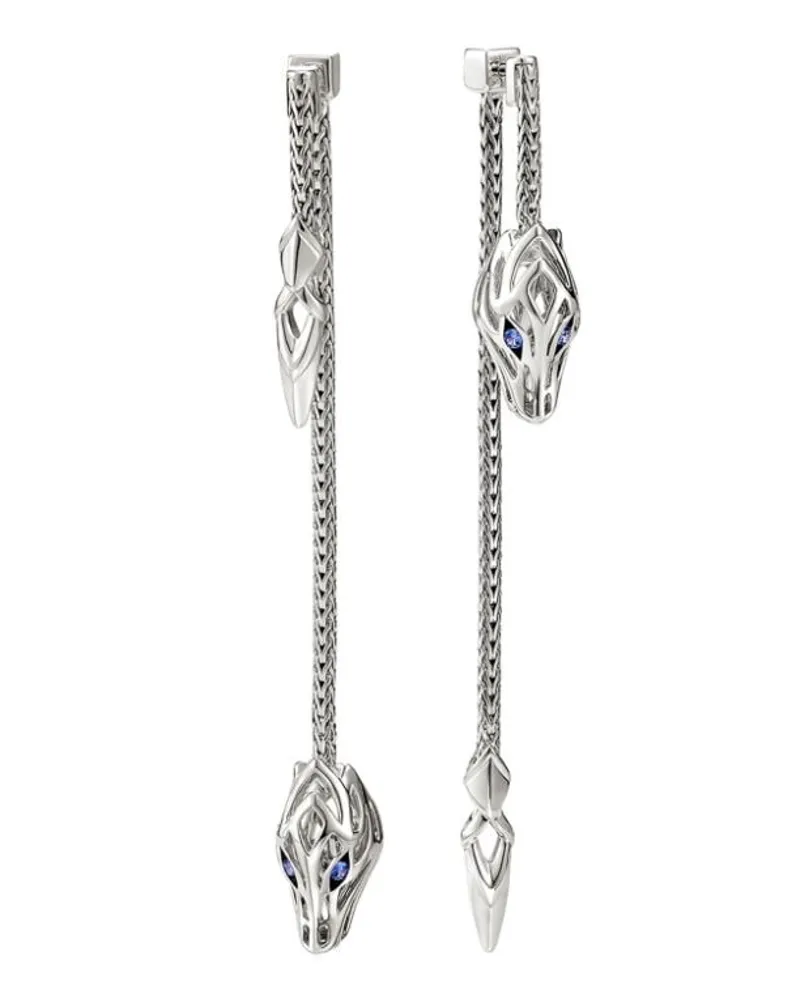 John Hardy Naga Creolen aus Sterlingsilber Silber