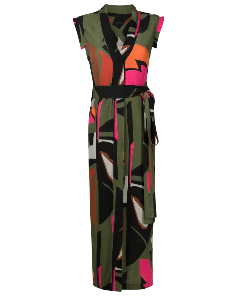 Osklen Gewickeltes Maxikleid mit Print - Mehrfarbig Mehrfarbig