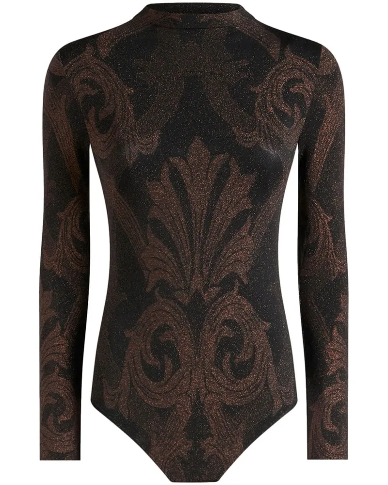 Etro Body aus Metallic-Jacquard - Braun Braun