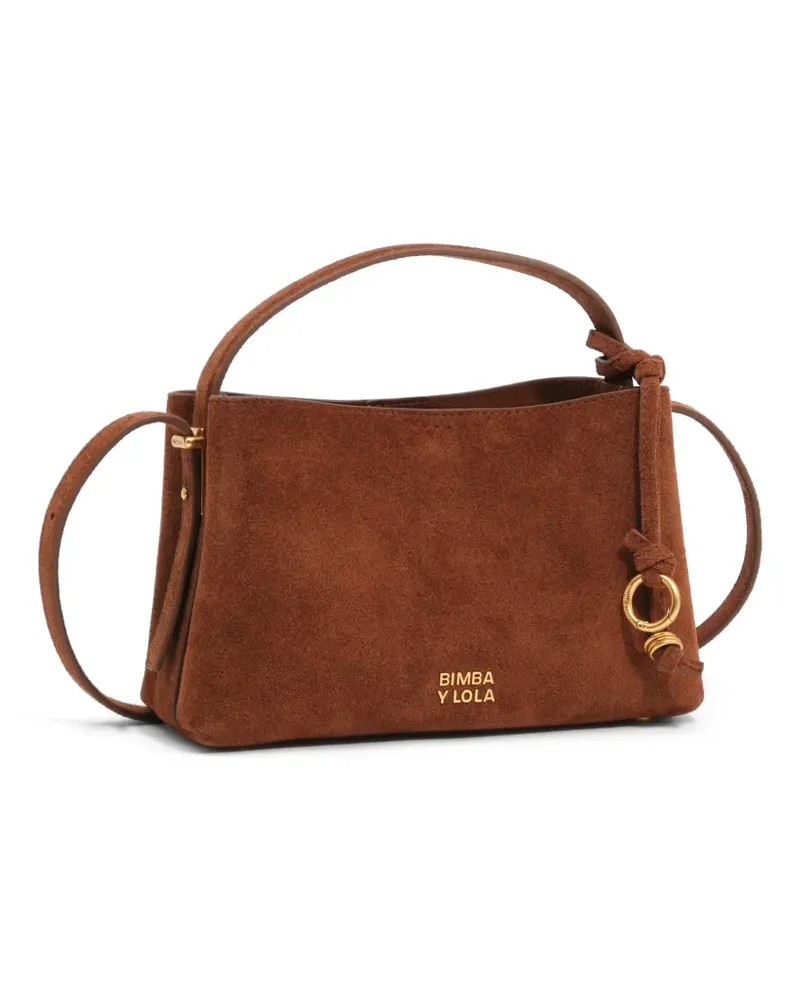 BIMBA Y LOLA Mini Chihuahua Clutch aus Kastanienleder - Braun Braun