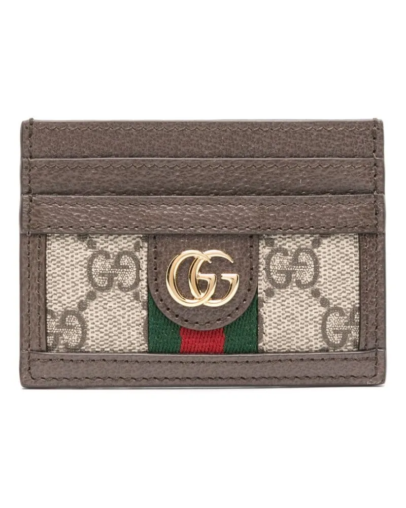 Gucci Ophidia Kartenetui mitMOnogramm - Nude Nude