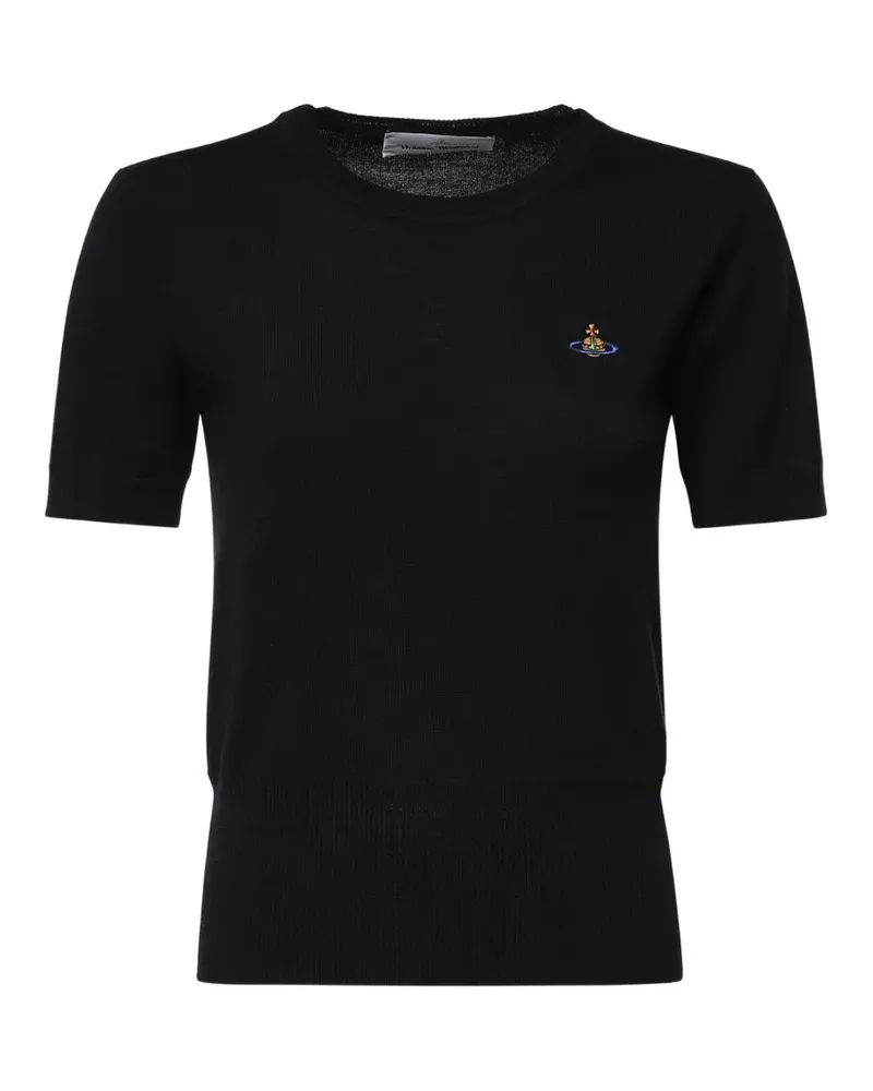 Vivienne Westwood T-Shirt mit Stickerei - Schwarz Schwarz