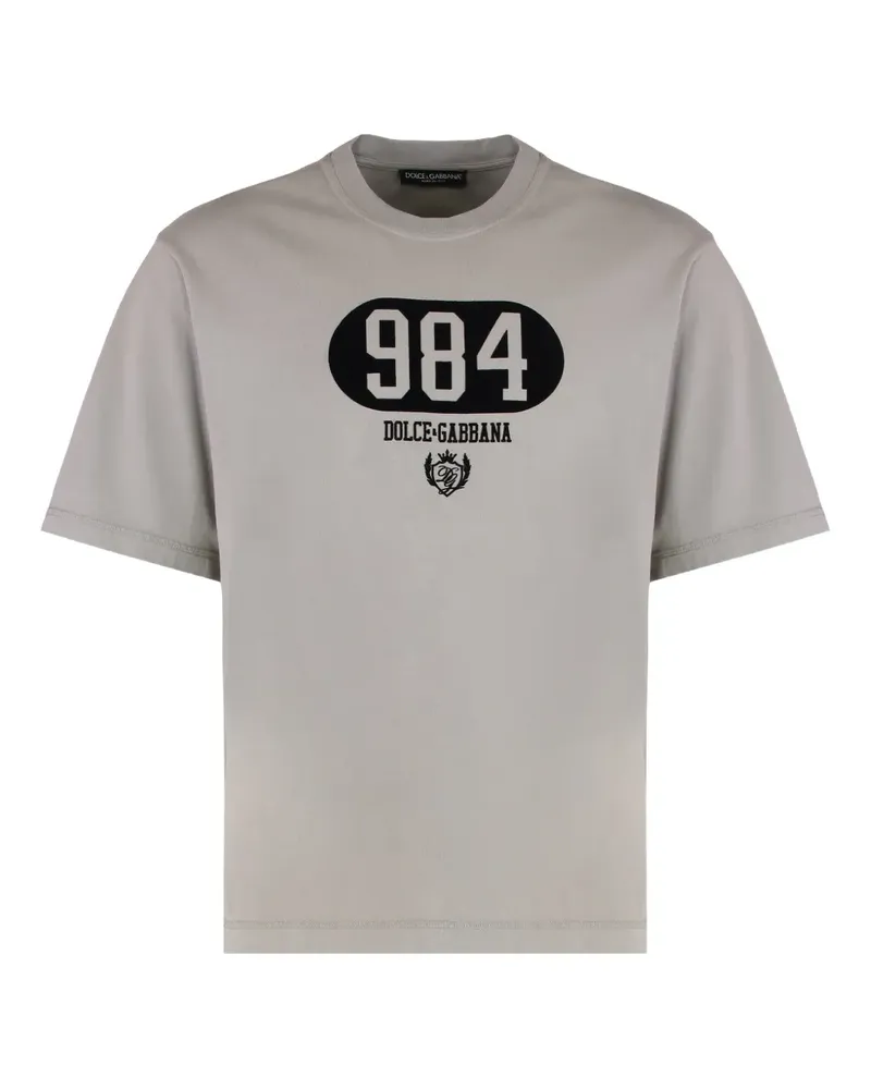 Dolce & Gabbana T-Shirt mit rundem Ausschnitt - Grau Grau