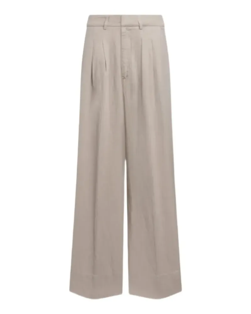 Dondup Eloise Hose mit weitem Bein - Nude Nude
