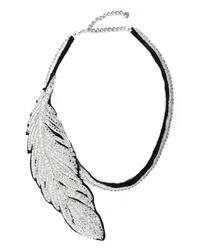 David Koma Choker mit Federn Silber