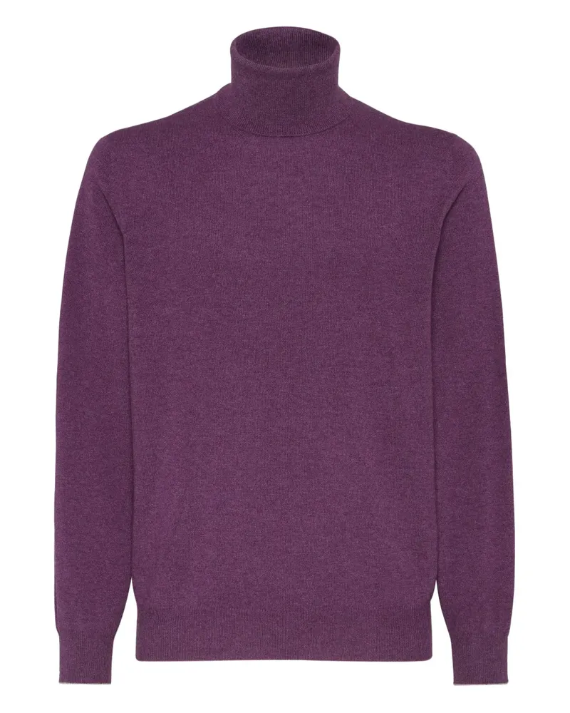 Brunello Cucinelli Klassischer Kaschmirpullover - Violett Violett