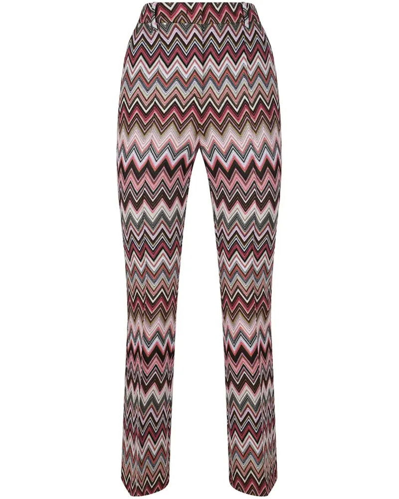 Missoni Hose mit Muster - Rot Rot