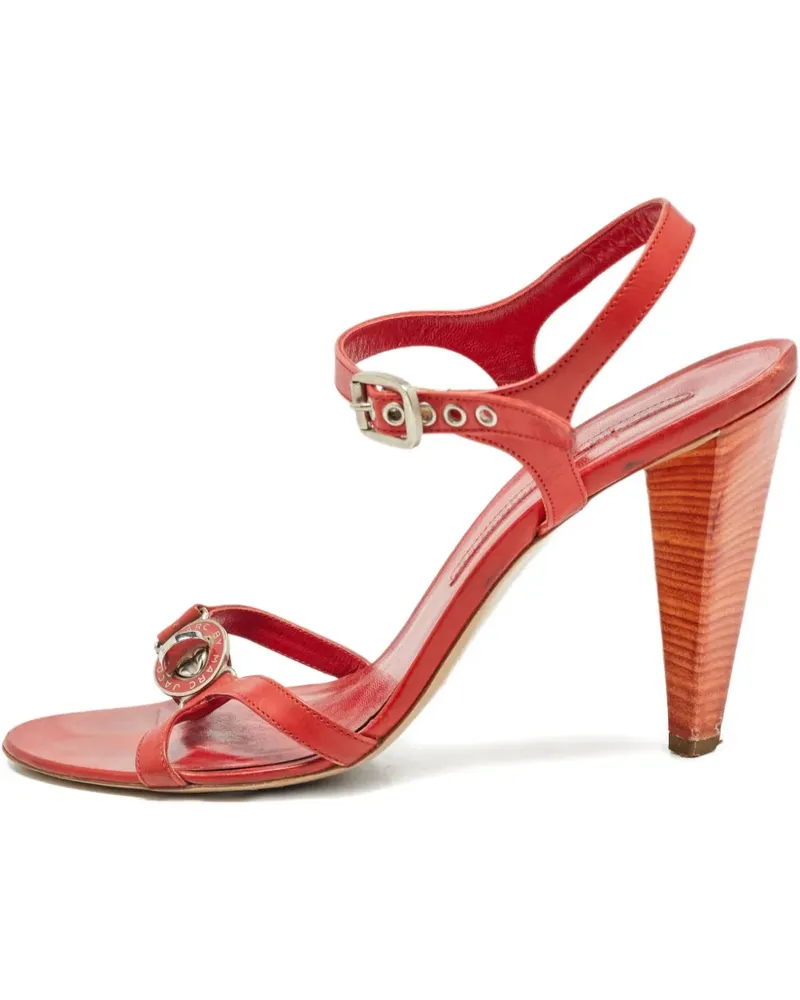 Marc Jacobs Sandalen aus Lackleder mit Schnalle - Rot Rot