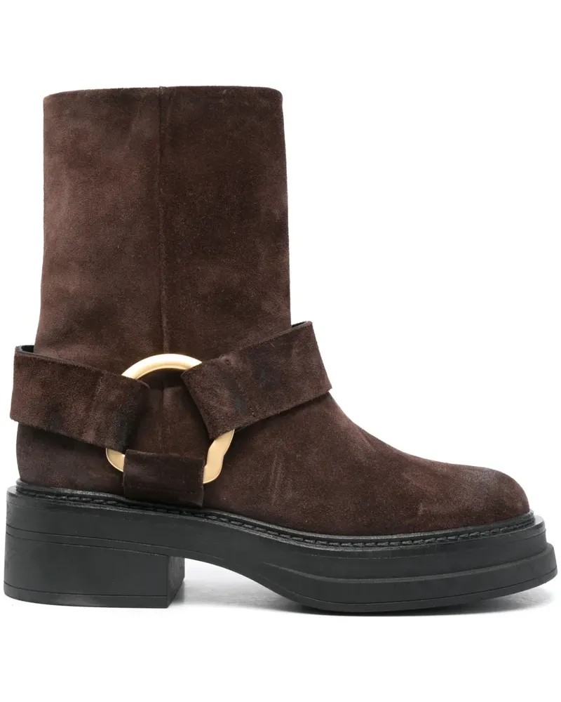 Dorothee Schumacher Stiefeletten aus Wildleder 50mm - Braun Braun