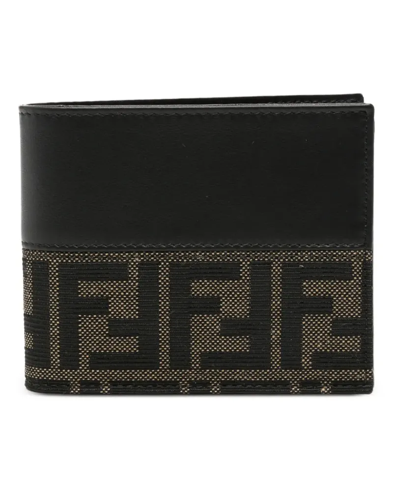 Fendi Portemonnaie mit Logo-Schild - Braun Braun