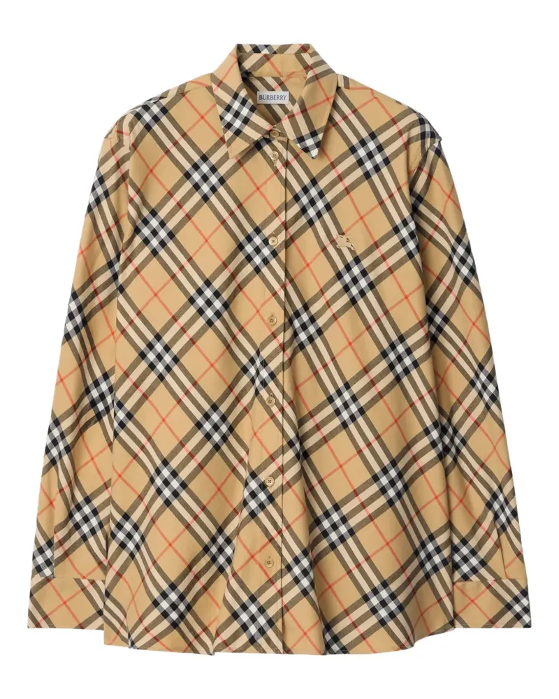 Burberry T-Shirt mit Equestrian Knight-Motiv - Nude Nude