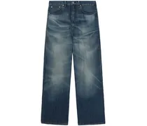 Selvedge-Jeans mit ausgeblichenem Effekt