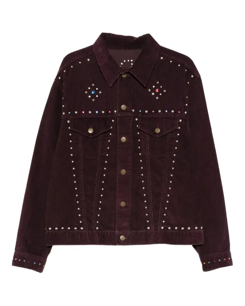 NEEDLES Verzierte Cordjacke - Rot Rot