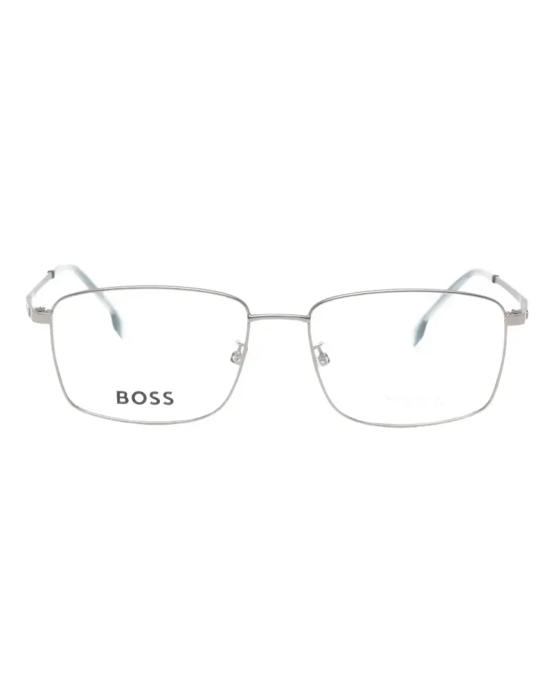 HUGO BOSS rectangle-frame glasses - Silber Silber
