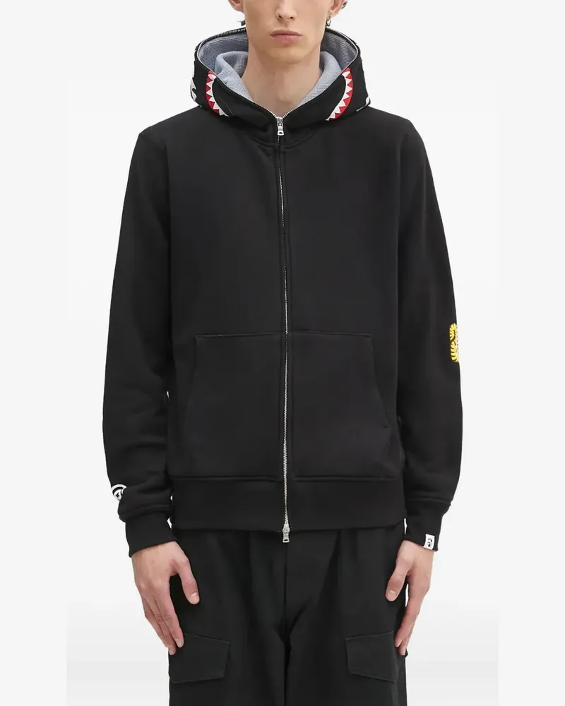 BAPE Shark' Kapuzenjacke - Schwarz Schwarz