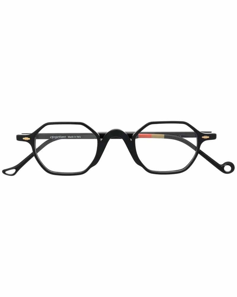 Eyepetizer Brille mit geometrischem Gestell - Schwarz Schwarz