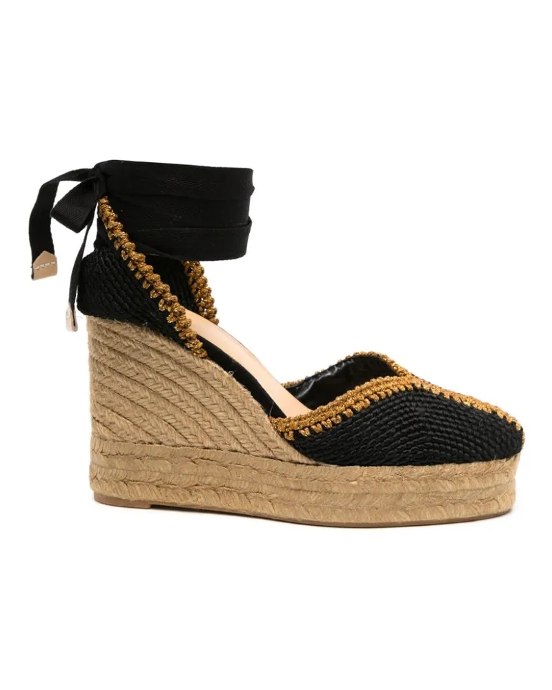 Castañer Coeur Espadrilles 110mm Schwarz