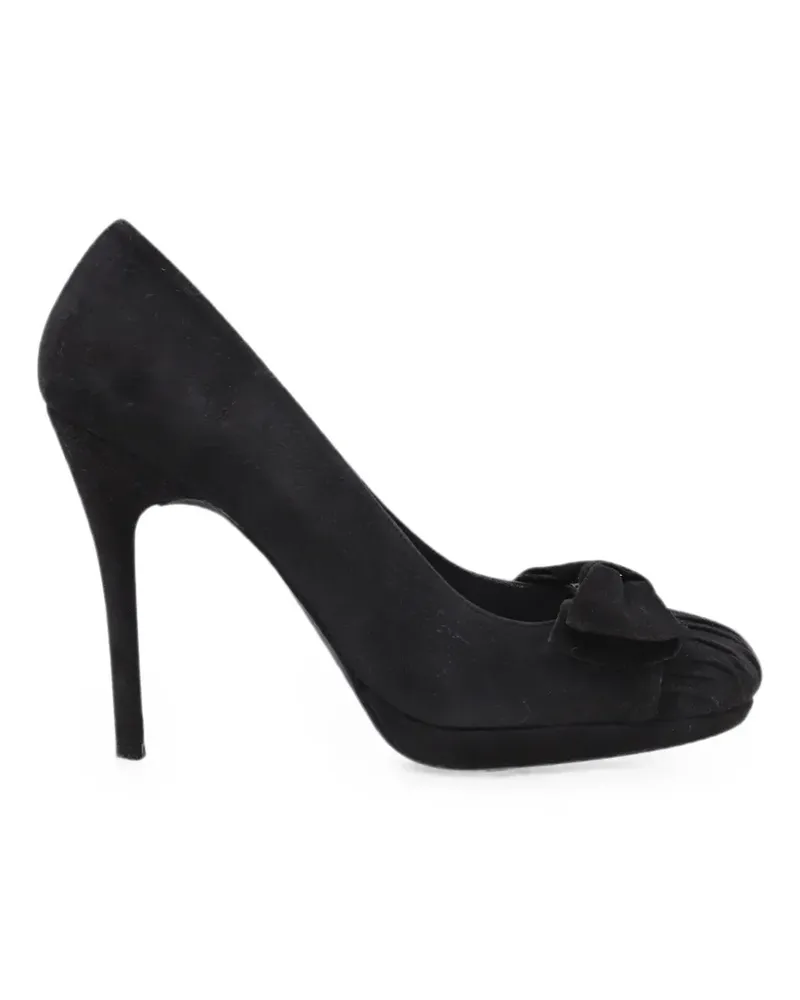 Stuart Weitzman Pumps mit Schleife - Schwarz Schwarz