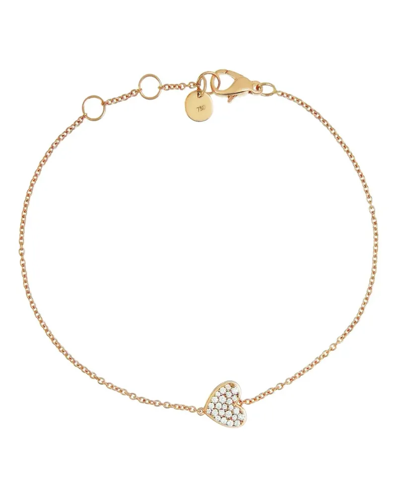 Alinka 18kt Caviar Rotgoldarmband mit Diamanten - Rosa Rosa
