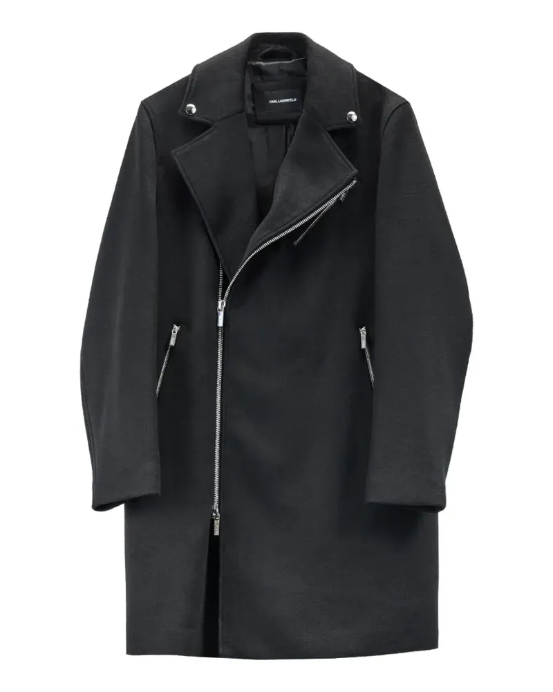 Karl Lagerfeld Mantel mit Reißverschluss - Schwarz Schwarz