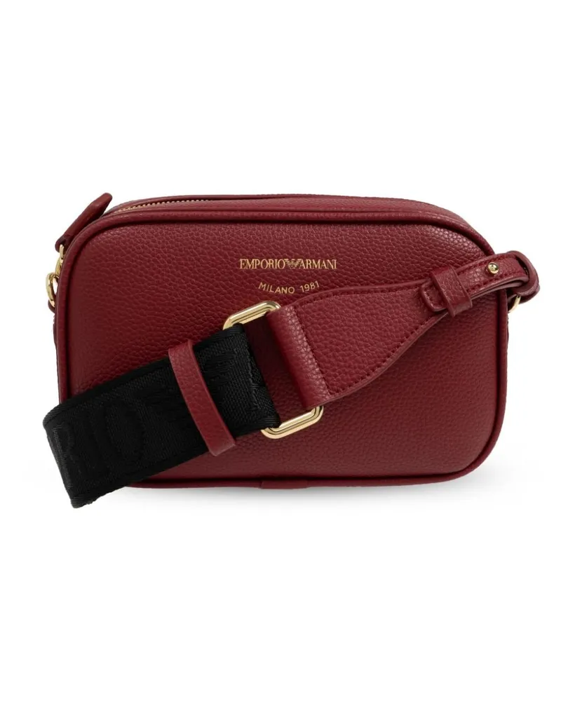 Emporio Armani Kameratasche mit Reh-Print - Rot Rot
