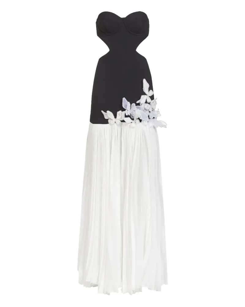 Pat Bo Maxikleid mit Cut-Outs - Schwarz Schwarz