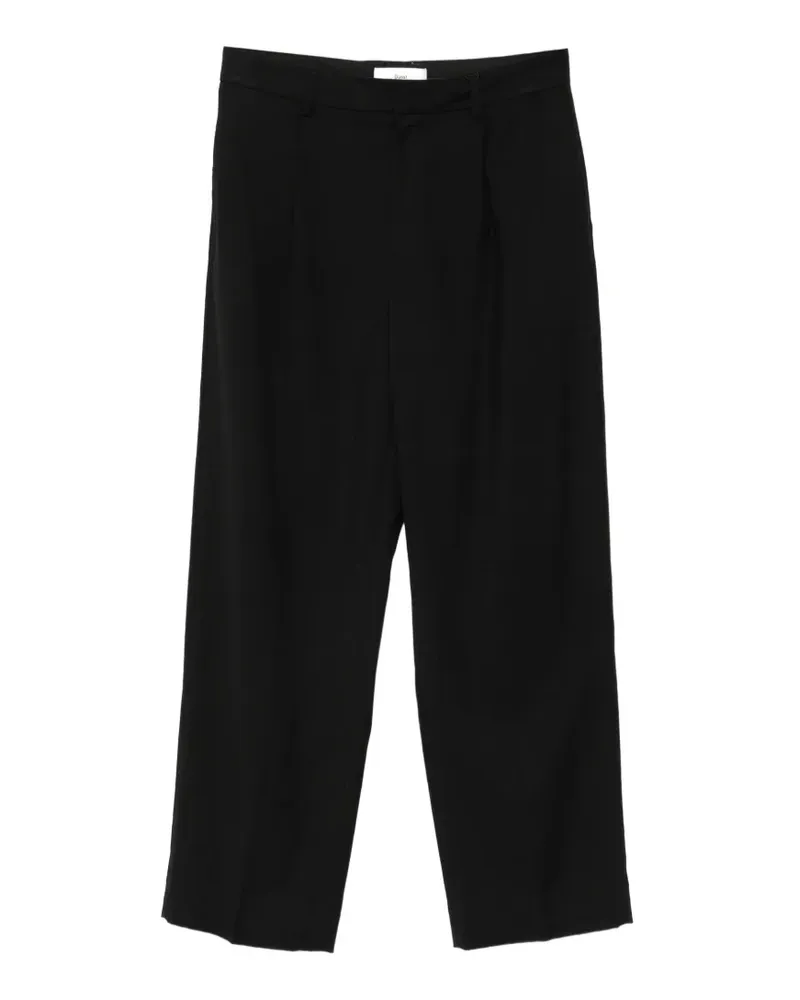 Dunst Straight-Leg-Hose mit Falten - Schwarz Schwarz