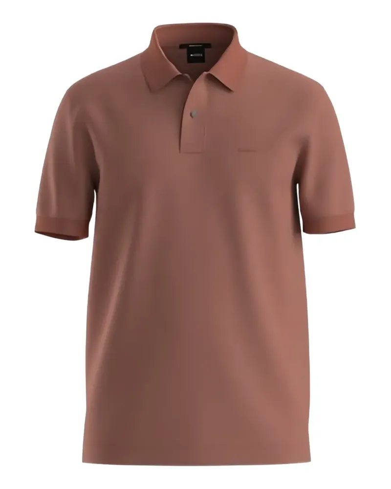 HUGO BOSS Pallas Poloshirt aus Baumwoll-Piqué mit Logo-Stickerei - Rot Rot