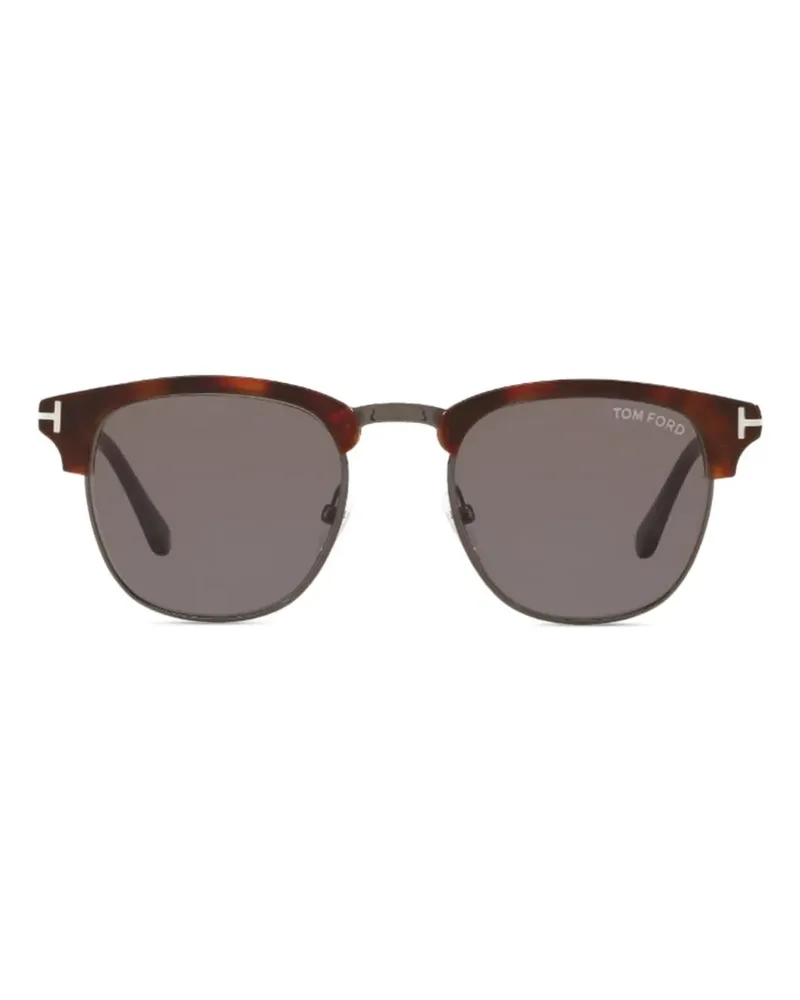 Tom Ford Sonnenbrille mit eckigem Gestell - Braun Braun