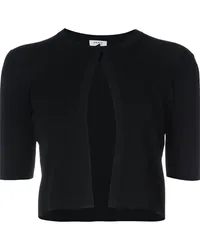 Akris Cropped-Cardigan mit kurzem Arm Schwarz