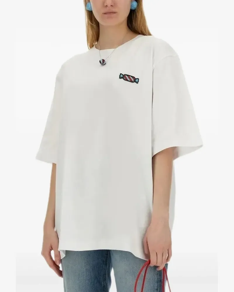 Fiorucci appliqué T-shirt - Weiß Weiß