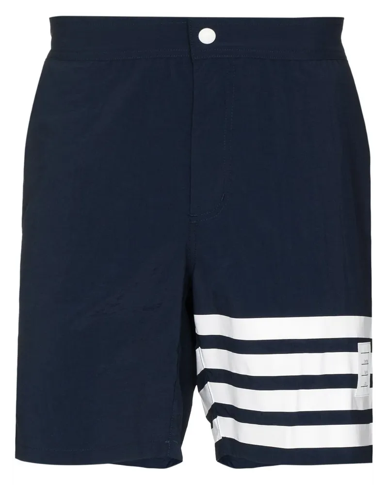 Thom Browne Badeshorts mit Druckknopf - Blau Blau
