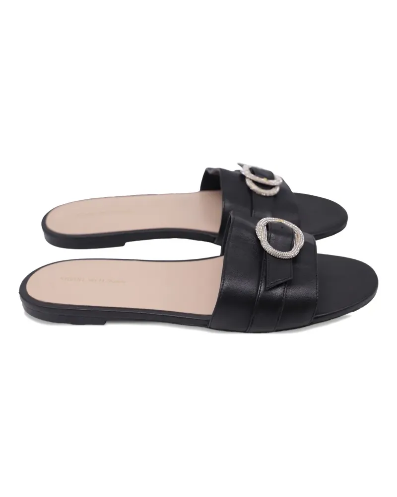 Stuart Weitzman Sandalen mit Kristallen - Schwarz Schwarz
