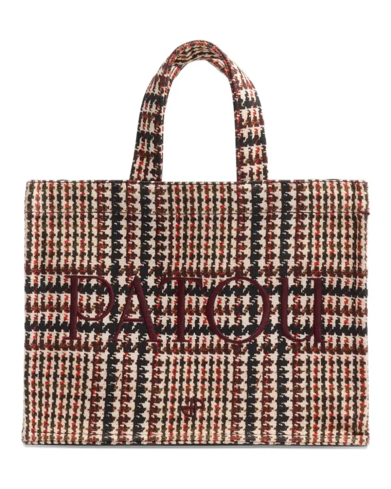 Patou Gewebter Shopper mit Logo - Braun Braun