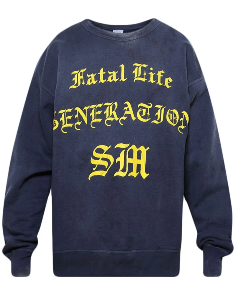 SAINT MXXXXXX Fatal Life Sweatshirt - Blau Blau