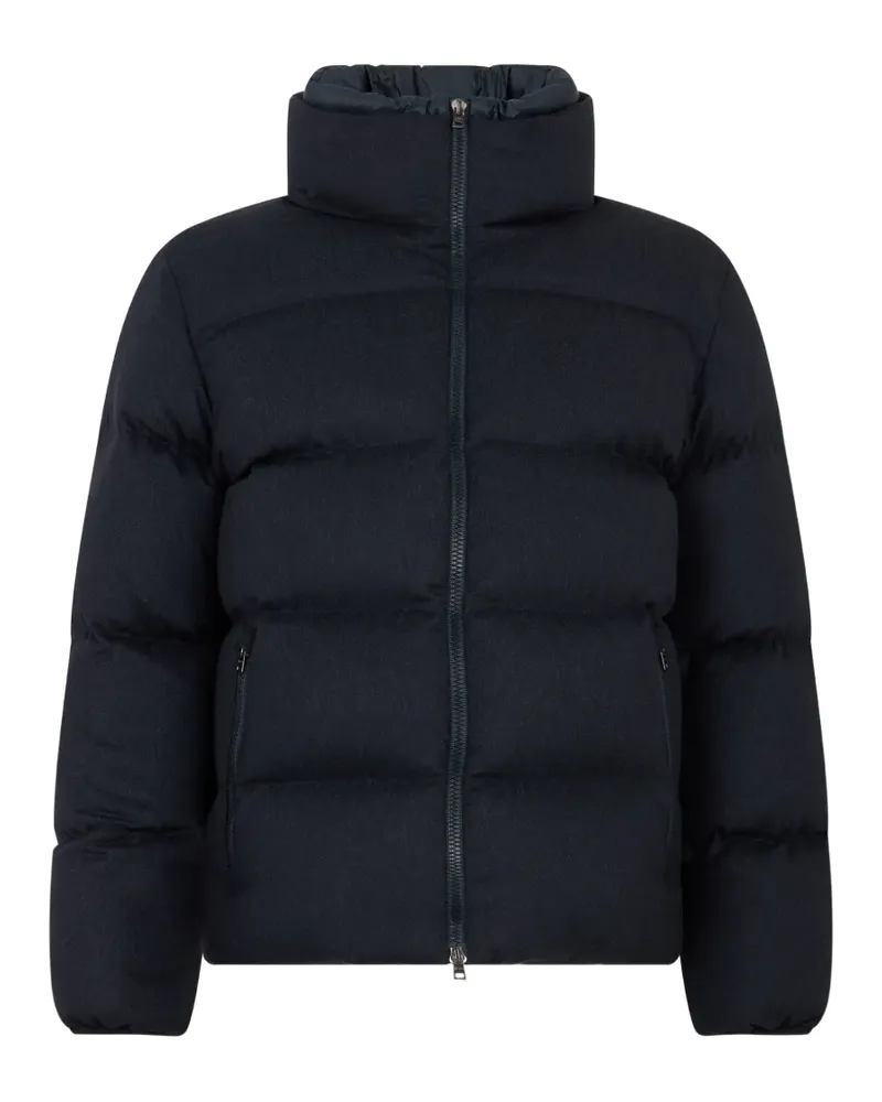 Herno Wattierte Jacke mit Stehkragen - Blau Blau
