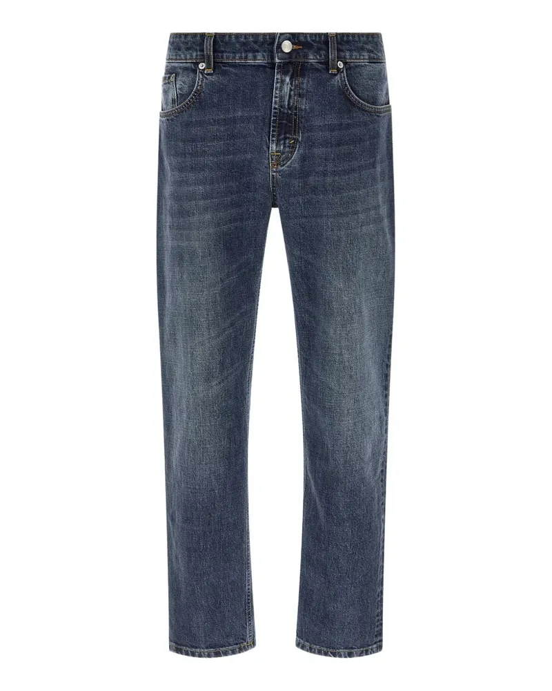 Department 5 contrast stitching straight jeans - Blau Blau
