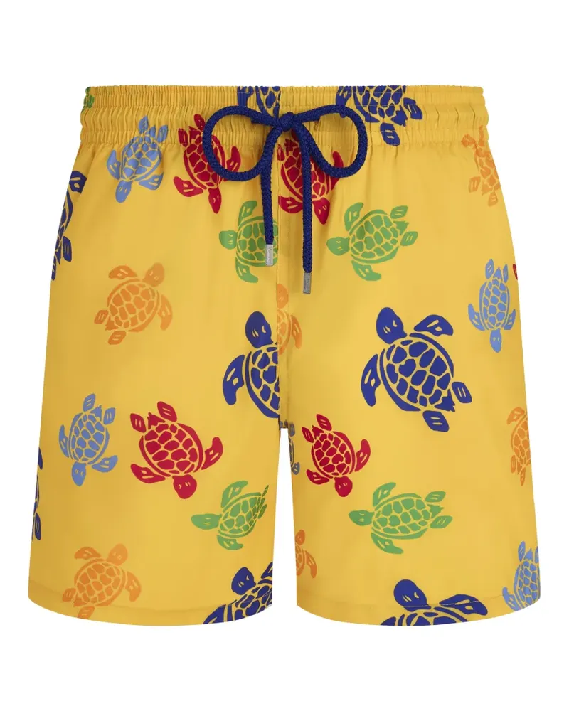 Vilebrequin turtle-print swim shorts - Gelb Gelb