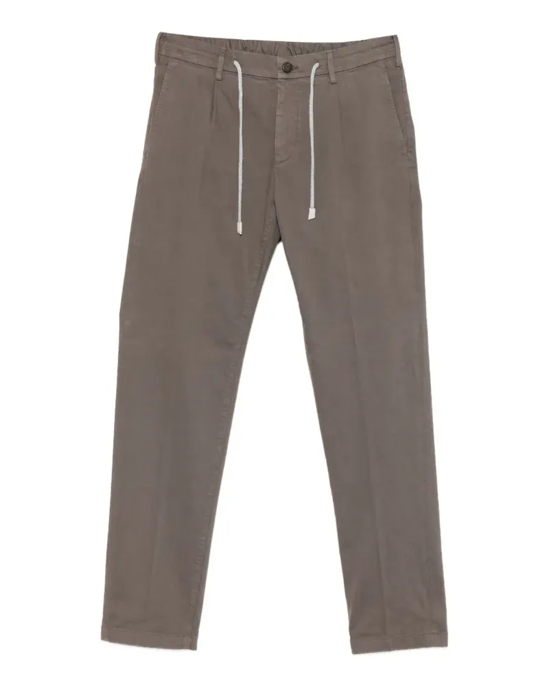 Eleventy Bundfaltenhose mit Kordelzug - Grau Grau