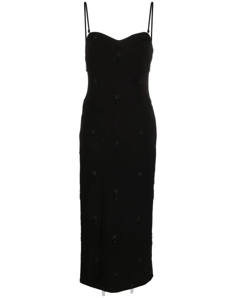 P.A.R.O.S.H. Minikleid mit Stickerei - Schwarz Schwarz