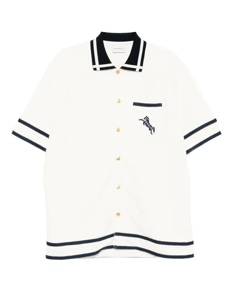 Drôle de Monsieur Hemd mit Cheval-Stickerei - Weiß Weiß