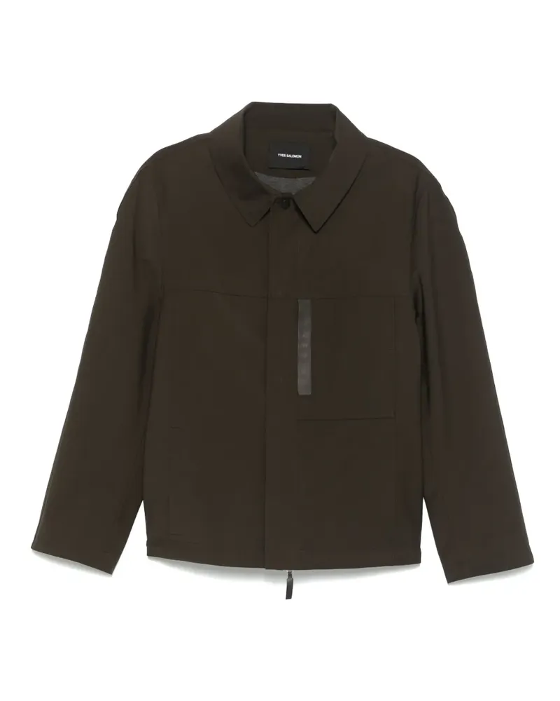 Yves Salomon Hemdjacke mit Reißverschluss - Grün Grün